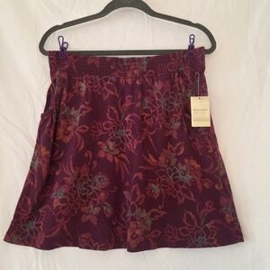 Sonoma Burgundy Floral Shorts